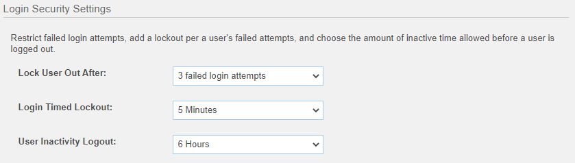 Security: locked out of account after failed login attempts